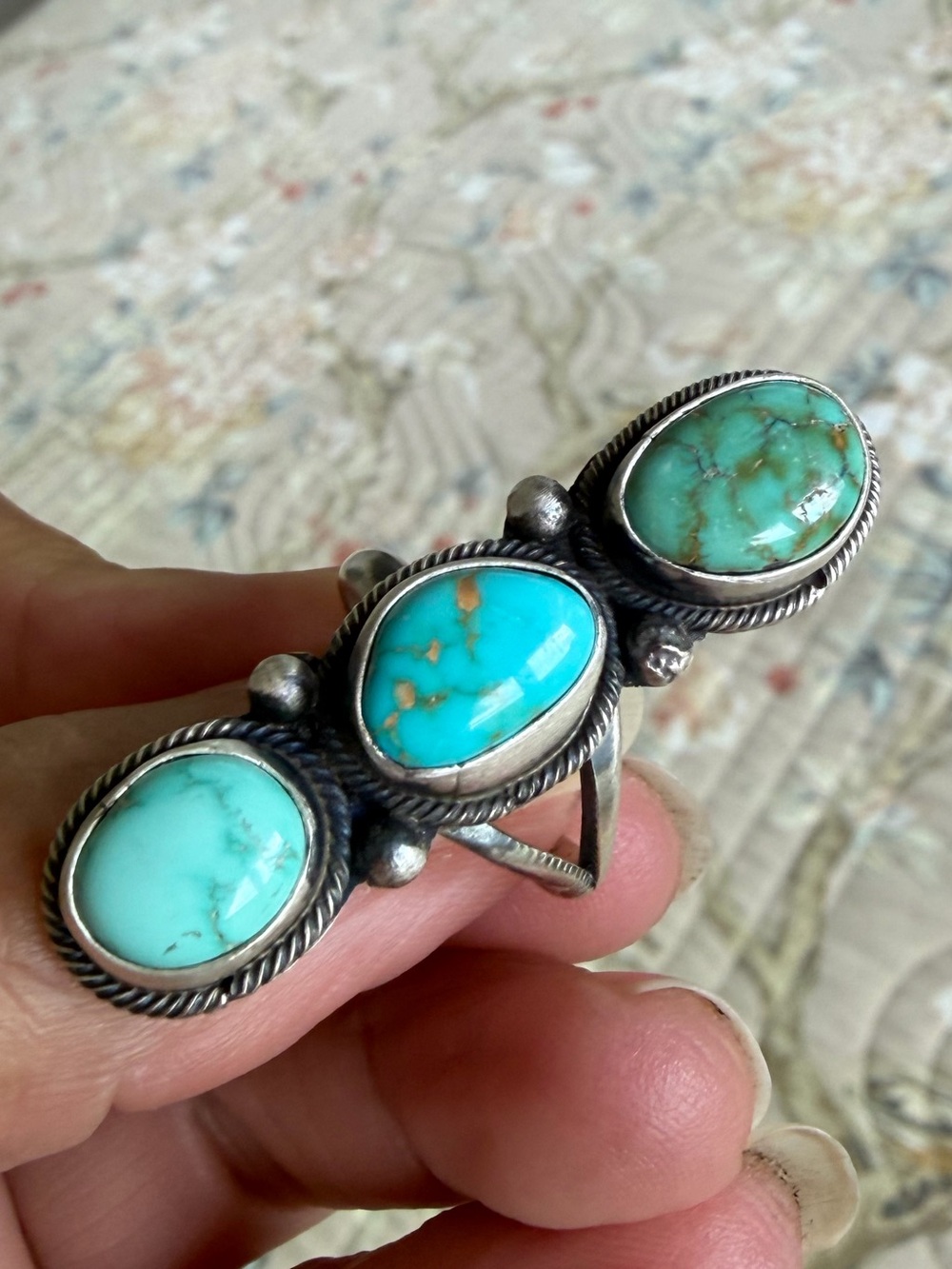 🦋ON RESERVE DO NOT PURCHASE🦋Navajo Turquoise Sterling Silver Ring